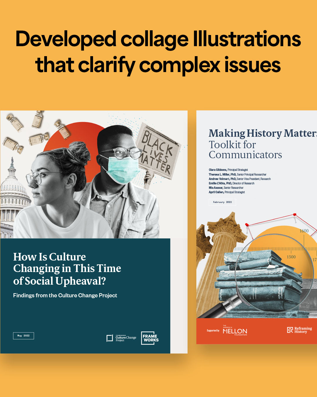 2–FrameWorks Institute–Developed collage Illustrations _that clarify complex issues_